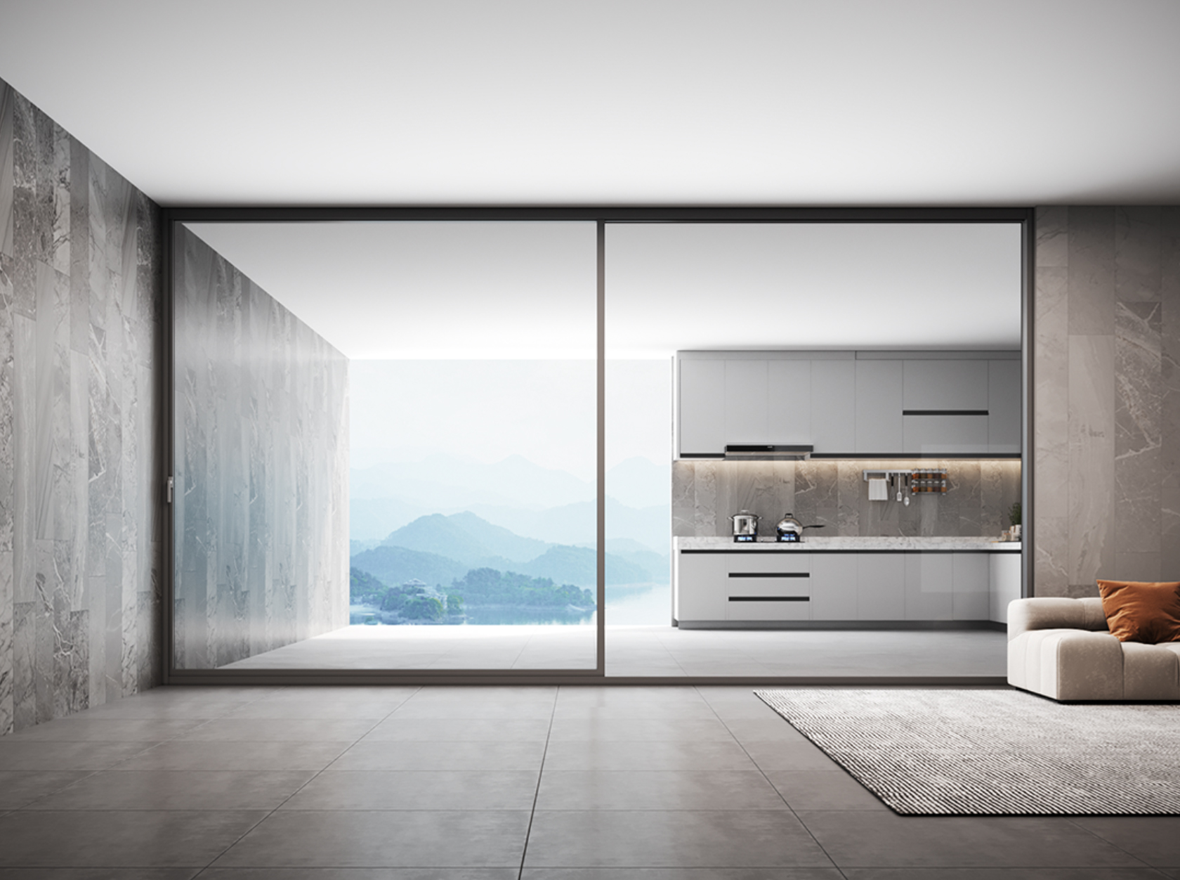 時代AT3極窄提升推拉門